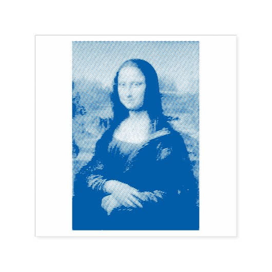 VINTAGE MONA LISA RUBBER BRIEFMARKE PERMASTEMPEL (Design)