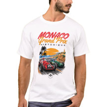 Vintage Monaco Classic Riviera Rennposter Design