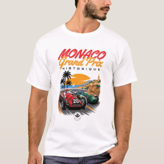 Vintage Monaco Classic Riviera Rennposter Design T-Shirt