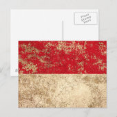 Vintage Monaco-Flagge Postkarte (Vorne/Hinten)