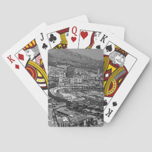 Vintage Monaco Monte-Carlo Gesamtansicht Jigsaw Pu Spielkarten