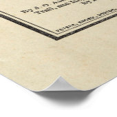 Vintage Monadnock-Wanderkarte (1910) Poster (Ecke)