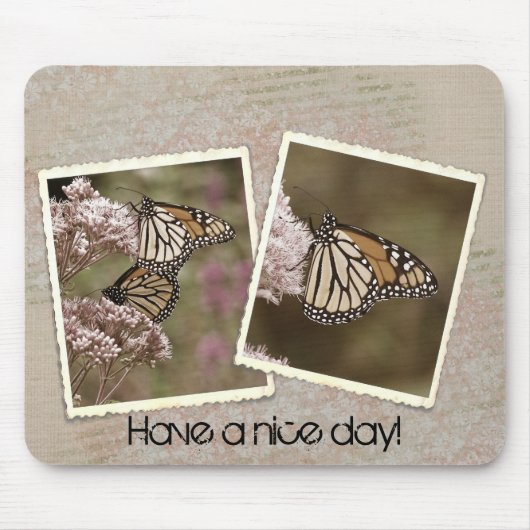 Vintage Monarchfalter Mousepad (Vorne)
