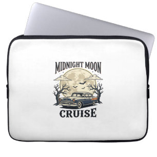 Vintage Mond Auto Gothic Klassiker Halloween Dekor Laptopschutzhülle