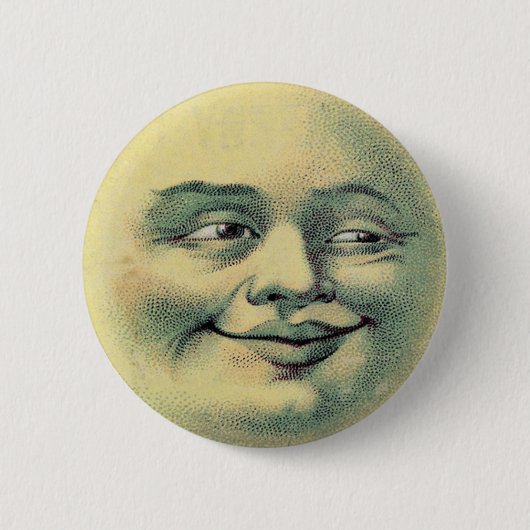 Vintage Mond Button (Vorderseite)