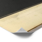 Vintage Monddarstellung Poster (Ecke)