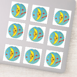 Vintage Mondkleber | Dekor Aufkleber