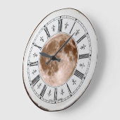 Vintage Mondkontrolle. Große Wanduhr (Winkel)