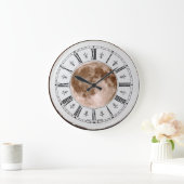 Vintage Mondkontrolle. Große Wanduhr (Zuhause)