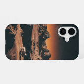 Vintage-Mondlandschaft iPhone 16 Hülle (Rückseite (Horizontal))