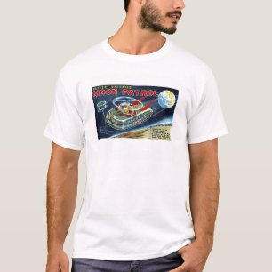 Vintage-Mondpatrouillen-Raumschiff-Roboter-Spielze T-Shirt