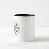 Vintage-Mondphasen-Kompass-Kaffeetasse Tasse (Zentrum)