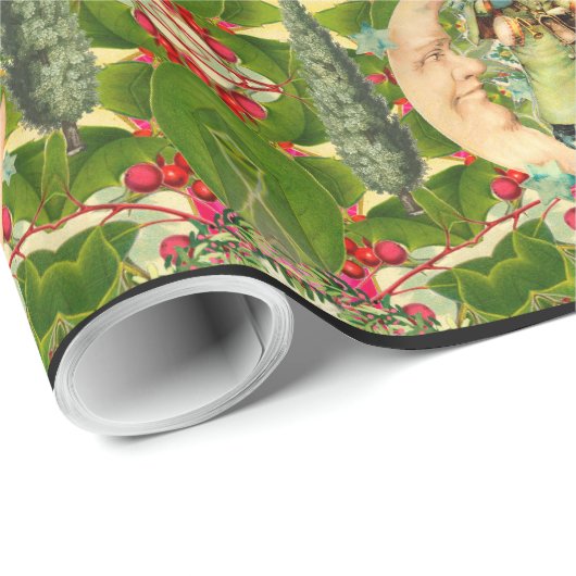 Vintage Mondsankt Geschenkpapier (Rolleneckpunkt)