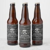 Vintage Mondschin-Hillbilly-Medizin Custom Gray Bierflaschenetikett (Flaschen)