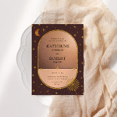 Vintage Mondstars Hochzeit Einladung