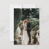 Vintage Mondstars Hochzeiten Foto Dankeskarte (Rückseite)