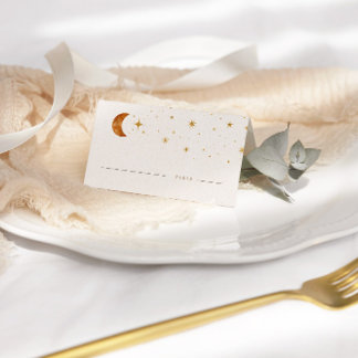 Vintage Mondstars Hochzeiten Platzkarte