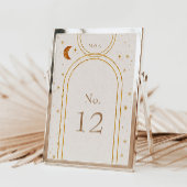 Vintage Mondstars Hochzeiten Tischnummer