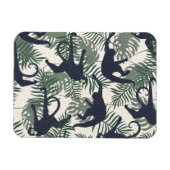 Vintage Monkey Pattern Magnet (Horizontal)