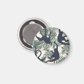 Vintage Monkey Pattern Magnet (Vorderseite/Rückseite)