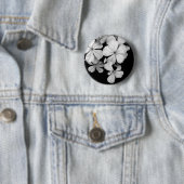 Vintage Monochrome Plumbago-Kunstwerk Button (Beispiel)
