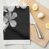 Vintage Monochrome Plumbago-Kunstwerk Handtuch (Viertel Falte)