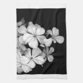 Vintage Monochrome Plumbago-Kunstwerk Handtuch (Vertikal)