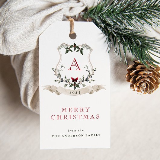 Vintage Monografie Geschenkanhänger