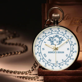 Vintage Monogram Custom Name Initials for Couples Armbanduhr