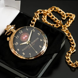 Vintage monogram floral initials couple names armbanduhr