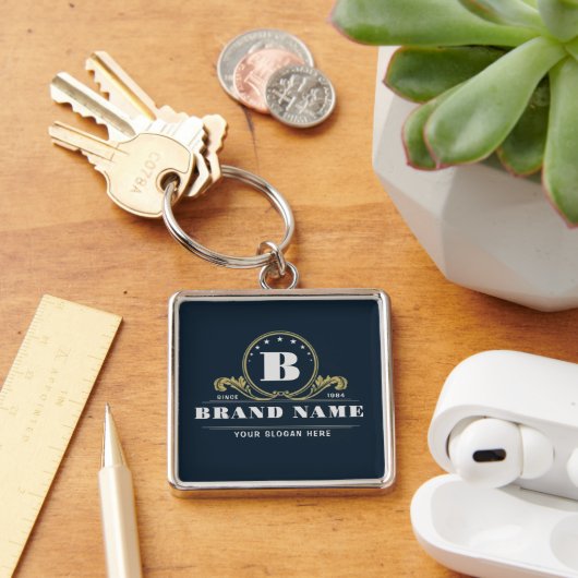 Vintage Monogram hotel motel bar restaurant logo Schlüsselanhänger (Schreibtisch)