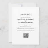 Vintage Monogram | Photo Save the Date (Rückseite)