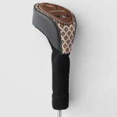 Vintage-Monogramm Anfangsbuchstabe Name Golf Headcover (angewinkelt)