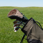 Vintage-Monogramm Anfangsbuchstabe Name Golf Headcover (In SItu)