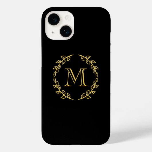 Vintage Monogramm Case-Mate iPhone Hülle (Rückseite)