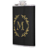 Vintage Monogramm Flachmann (Links)