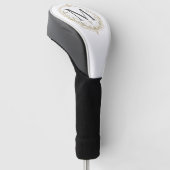 vintage Monogramm Golf-Schlagholzabdeckung Golf Headcover (angewinkelt)