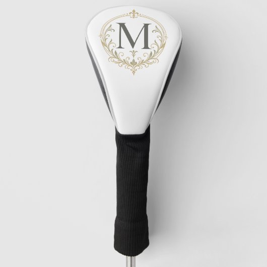 vintage Monogramm Golf-Schlagholzabdeckung Golf Headcover (Vorderseite)