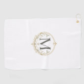 vintage Monogramm Golfhandtuch (Horizontal)