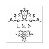 Vintage Monogramm | Hochzeitsmonogramm Permastempel (Design)