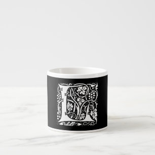 Vintage Monogramm L Art Nouveau Espressotasse