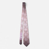 Vintage-Monogramm (Rosa) Krawatte (Rückseite)