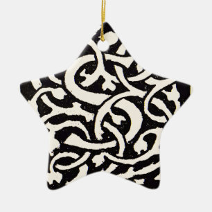 Vintage Monogramm S Art Nouveau Buchstabe Keramik Ornament