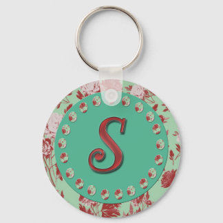 Vintage Monogramm S Schlüsselanhänger