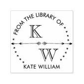 Vintage Monogramm-Selbstfärbung Permastempel (Design)