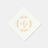 Vintage Monogramm Serviette (Ecke)