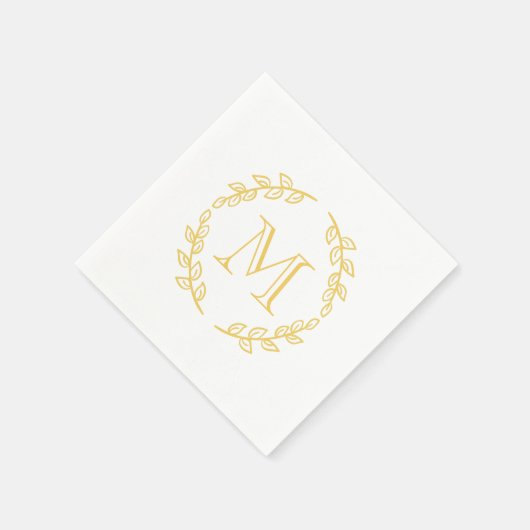 Vintage Monogramm Serviette (Ecke)