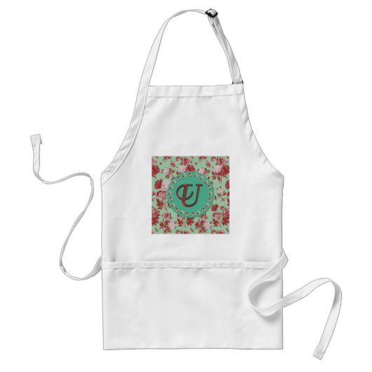 Vintage Monogramm U Schürze (Vorne)