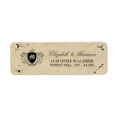 Vintage Monogramm- und Tintenfesthülle (Vorne)