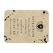 Vintage Monogramm- und Tintenfesthülle speichern d Magnet (Horizontal)